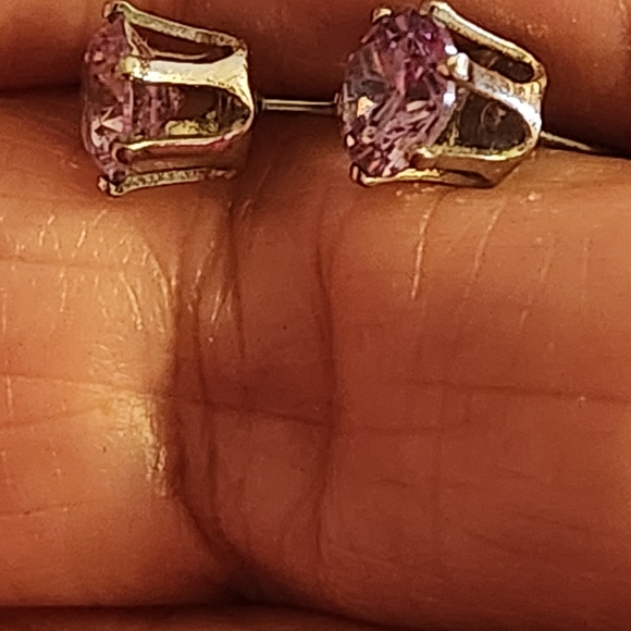 Tanzanite Stud Earrings - Picture 2 of 2